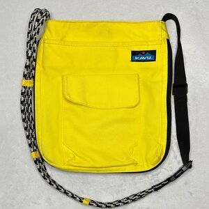 Kavu Sunny Yellow Rope-strap Crossbody Bag